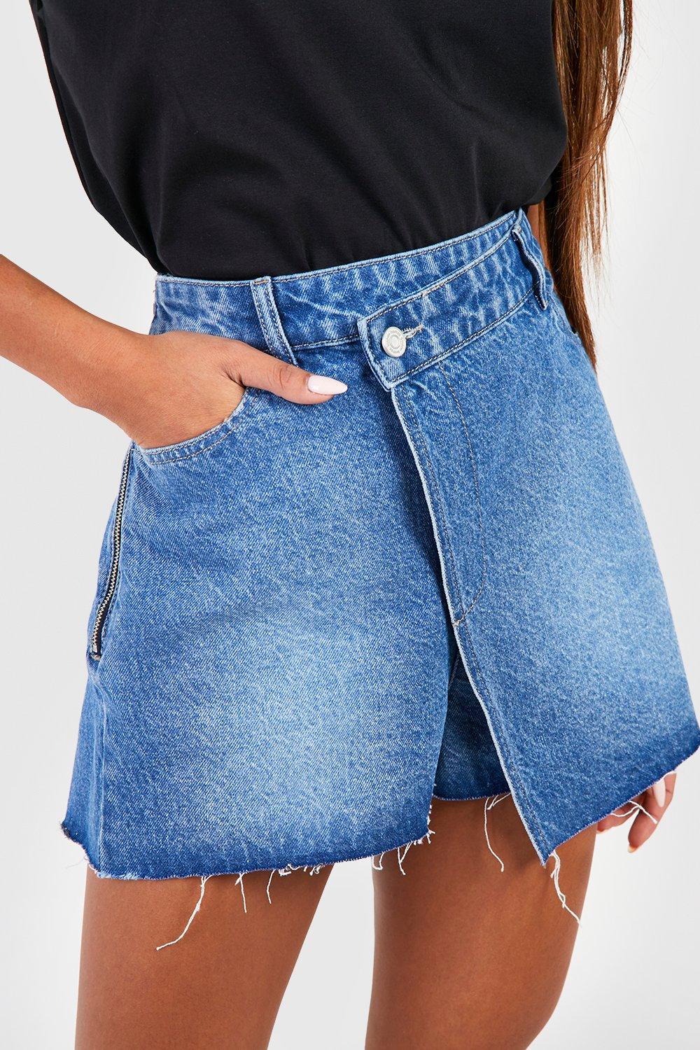 Jupe short jean discount femme